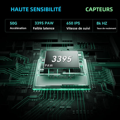 SOLAKAKA E9 Pro MMO verticale muis PAW3395-sensor 1000mAh batterij 45° verticale grip ergonomische muis 8k gamingmuis