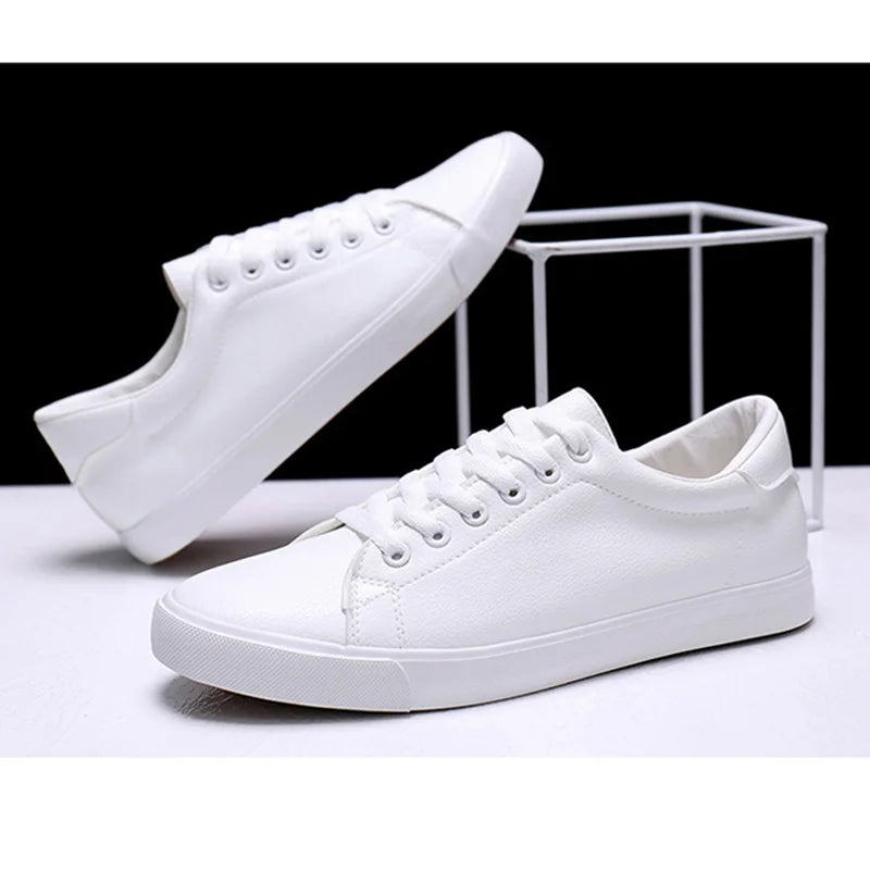 Baskets Souples Blanches Décontractées pour Homme, Chaussures de Marque à la Mode, Printemps et Été, N021