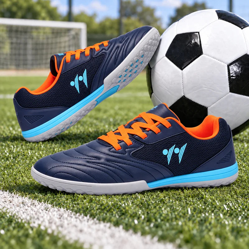 Nouvelles chaussures de football pour hommes, antidérapantes, de haute qualité, pour futsal et terrain en gazon, chaussures de football montantes, baskets, pour matchs en salle et en extérieur, meilleures ventes
