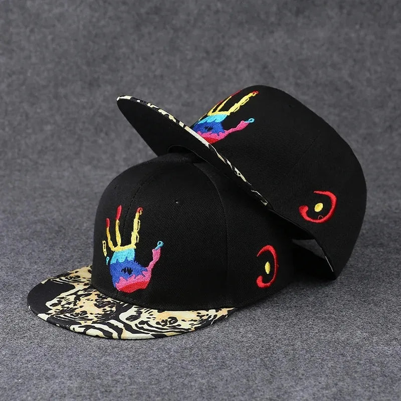 Men's Letter Embroidery All-match Flat Brim Baseball Cap Ladies Summer Hip Hop Hats Outdoor Shade Adjustable Casual Peaked Caps