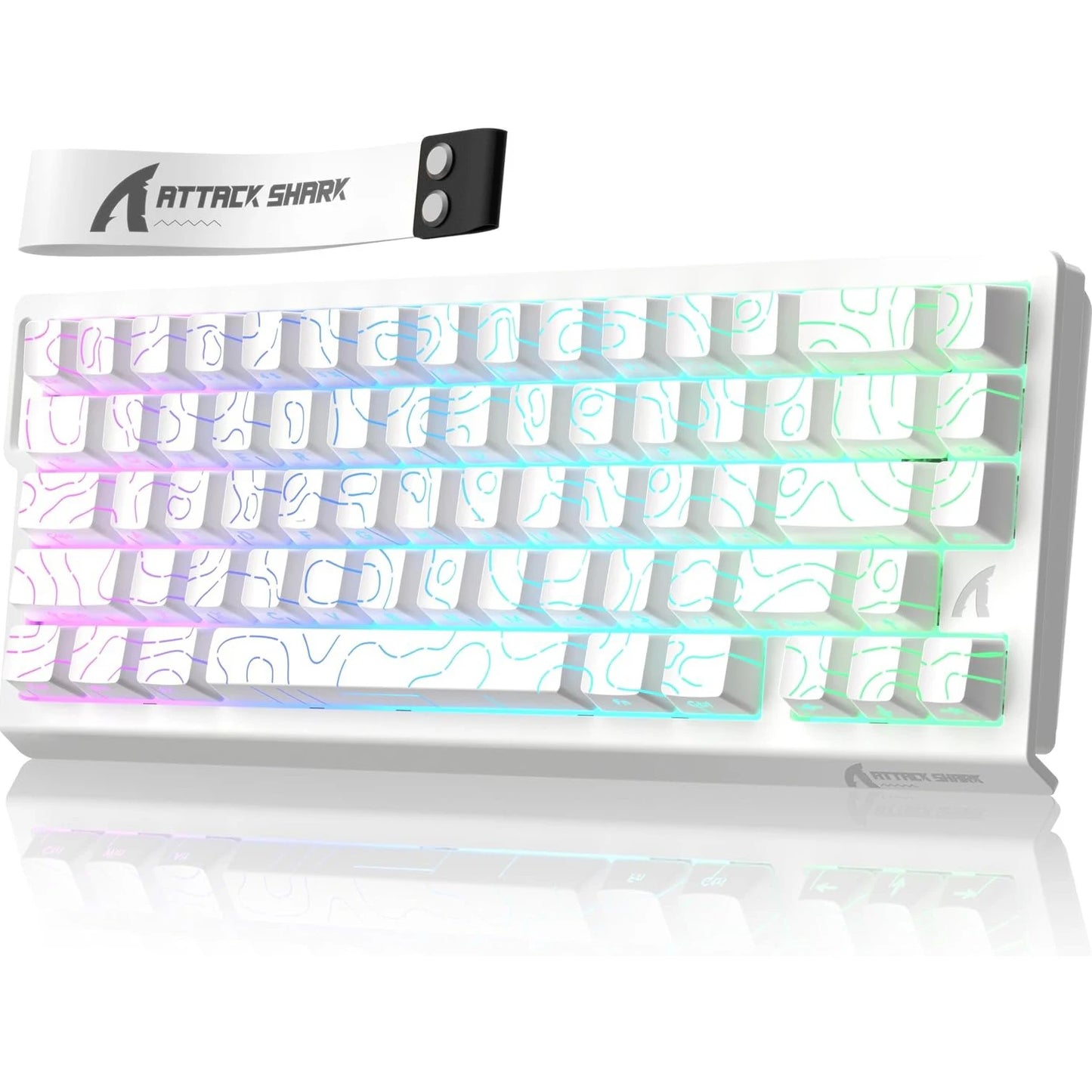 ATTACK SHARK X68 HE 8000Hz Rapid Trigger Keyboard 0.01mm RT Accuracy RGB Wired Gaming Keyboard with Magnetic Switch  for PC/Mac