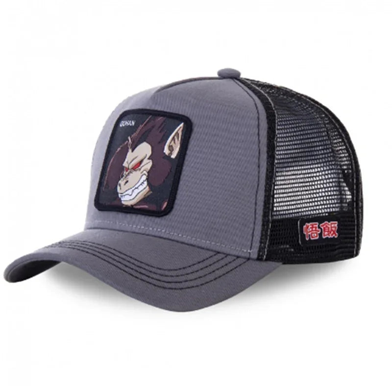 ALL Styles Dragon Ball Baseball Cap Snapback Peaked Cap Men's Embroidery Hip-Hop Cap Style Sun Visor Adjustable Trucker Mesh Cap