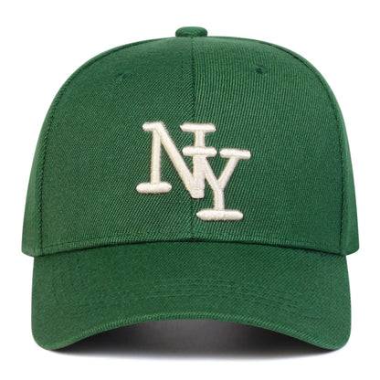 Cappellino da baseball da uomo con ricamo «NY», regolabile, casual, da esterno, adatto per gite primaverili e autunnali, viaggi, spiaggia e feste