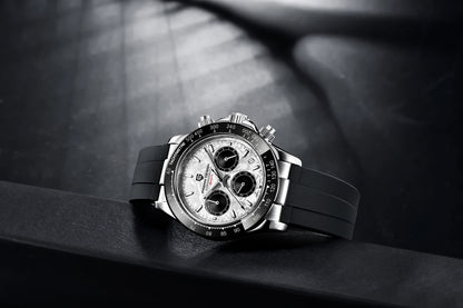 PAGANI DESIGN New Gold Blue Luxury Quartz Watch For Men Gift Box VK63 Movt Chronograph Sapphire Crystal Stainless Steel Watch