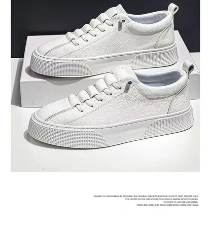 Sneakers da uomo, scarpe casual da uomo, ballerine da uomo, zapatillas da uomo, scarpe leggere in pelle PU traspiranti, scarpe da tennis sportive da uomo bianche