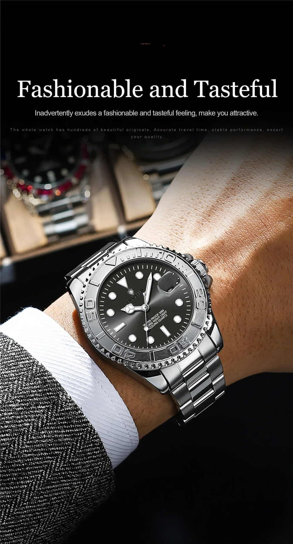 Luxury Watch Man High Quality New Brand Sports Fashion Quartz Wristwatches Men Gifts Automatic Watches Mens Coffee Digital Clock
