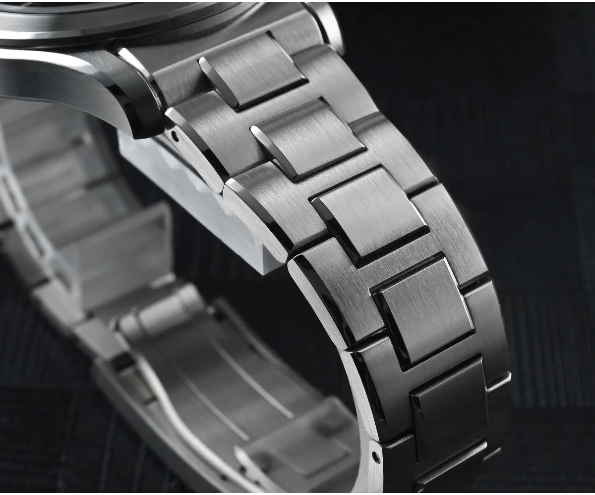 San Martin Official 39mm Guilloche MOP Dial Gada Watch Miyota 9015 Luxury Men's Automatic Mechanical Watches 10 ATM reloj SN0150