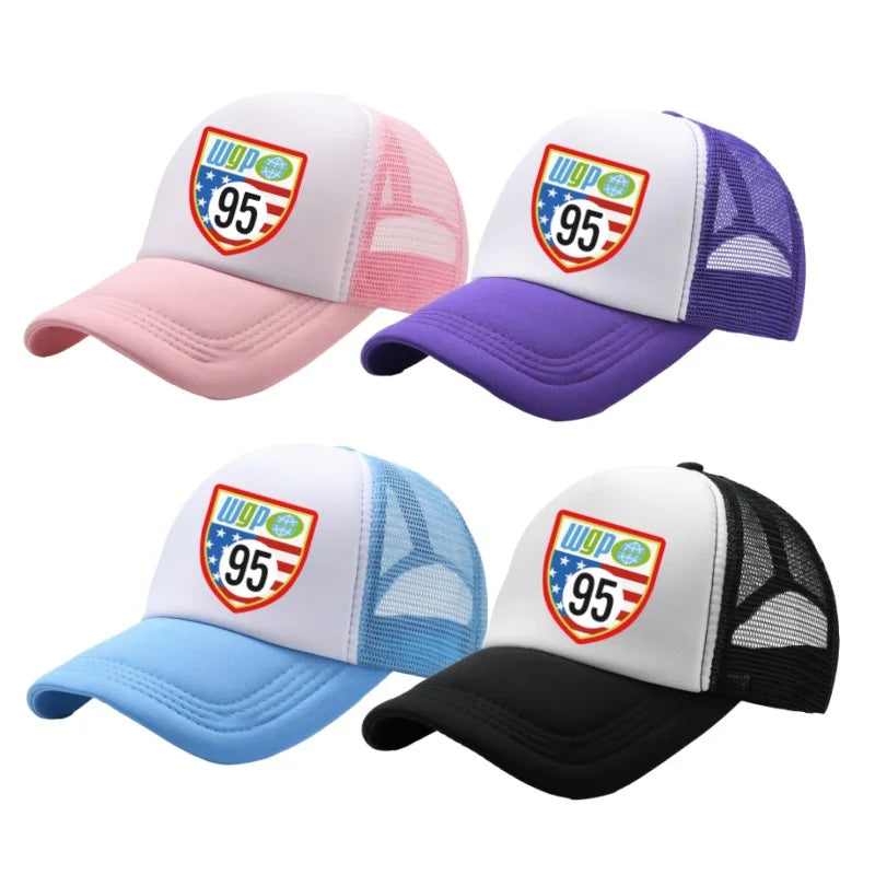 Anime Cars Lightning McQueen Cartoon Figure Print Fashion Baseball Cap Girls Boys Summer Casual Adjustable Sun Hat Birthday Gift