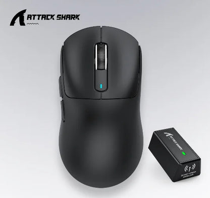 Ποντίκι τριπλής λειτουργίας ATTACK SHARK X3 1K Hz, X3Pro ασύρματο ποντίκι Bluetooth 4K Hz ελαφρύ, PAW3395, ταχύτητα κίνησης 650IPS