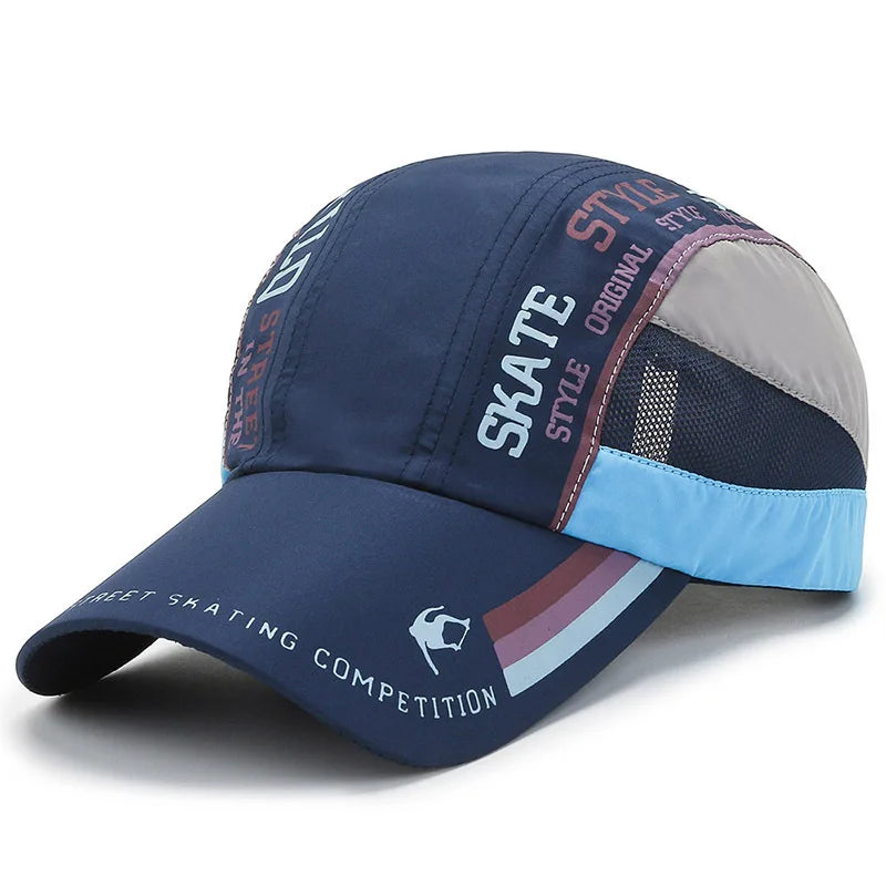 New Summer Quick Drying Thin Breathable Baseball Cap Men Women Sport Outdoor Hiking Climbing Cycling Fishing Run Hat Bone
