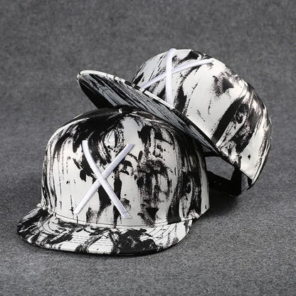 Men's Letter Embroidery All-match Flat Brim Baseball Cap Ladies Summer Hip Hop Hats Outdoor Shade Adjustable Casual Peaked Caps