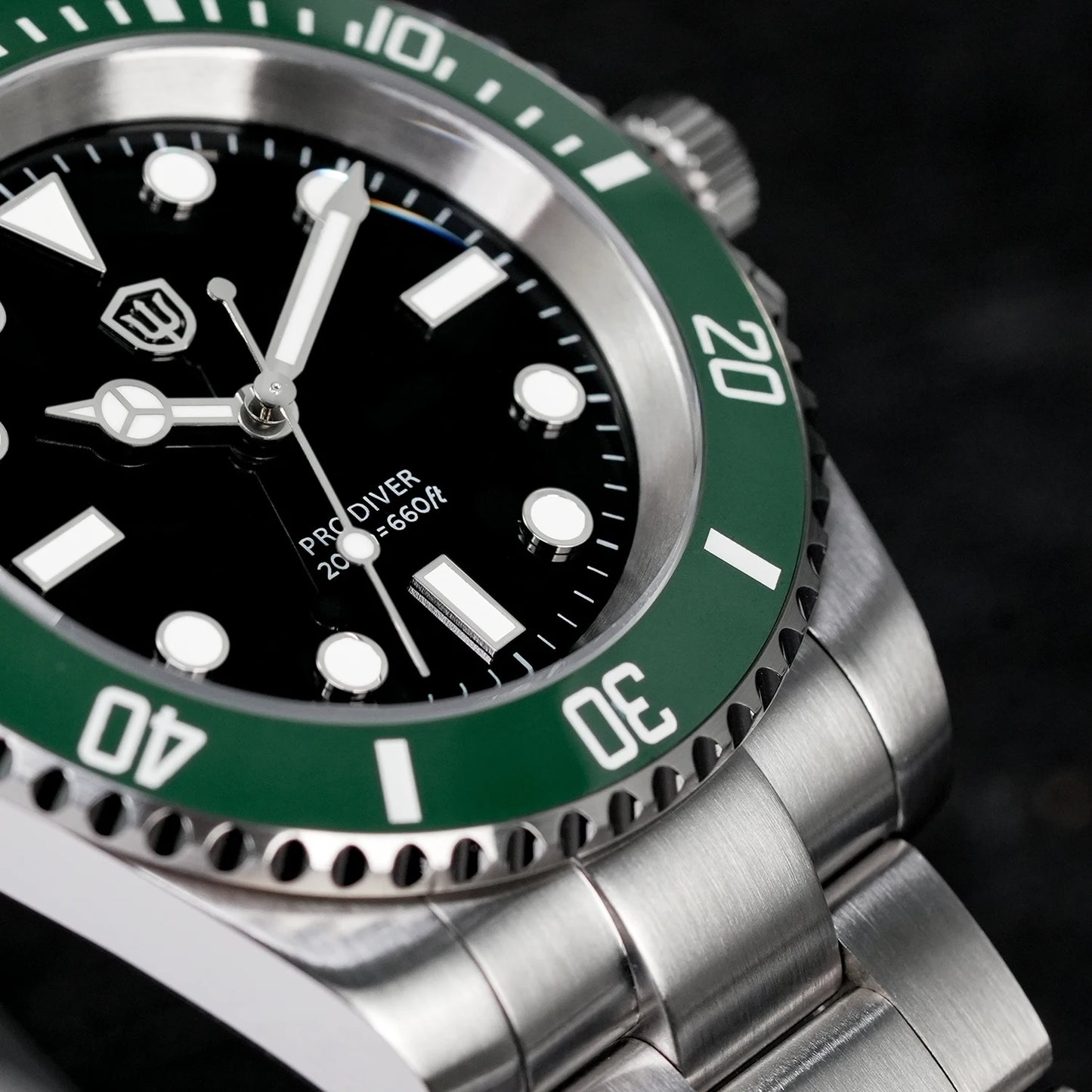 Watchdives WD1680Q V2 Men Watch VH31 Sweep Second Quartz Movement AR Sapphire Luminous BGW9 20Bar Waterproof Steel Wristwatches