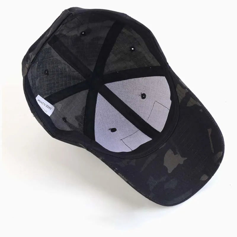 1pc Baseball Caps Camouflage Tactical Outdoor Soldier Combat Paintball Adjustable Hat Summer Snapback Sun Hats for Men Women