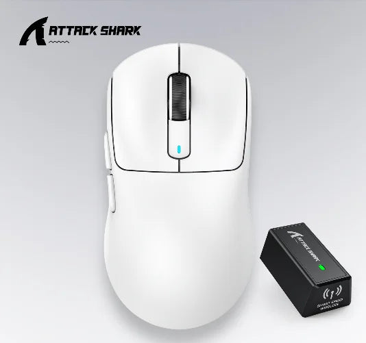 Ποντίκι τριπλής λειτουργίας ATTACK SHARK X3 1K Hz, X3Pro ασύρματο ποντίκι Bluetooth 4K Hz ελαφρύ, PAW3395, ταχύτητα κίνησης 650IPS