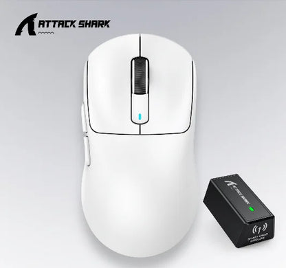 Ποντίκι τριπλής λειτουργίας ATTACK SHARK X3 1K Hz, X3Pro ασύρματο ποντίκι Bluetooth 4K Hz ελαφρύ, PAW3395, ταχύτητα κίνησης 650IPS