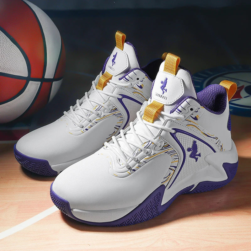 Chaussures de basket-ball pour hommes, respirantes, avec amorti, antidérapantes, résistantes à l'usure, chaussures de course, chaussures de sport pour la salle de sport, baskets de basket-ball pour hommes.