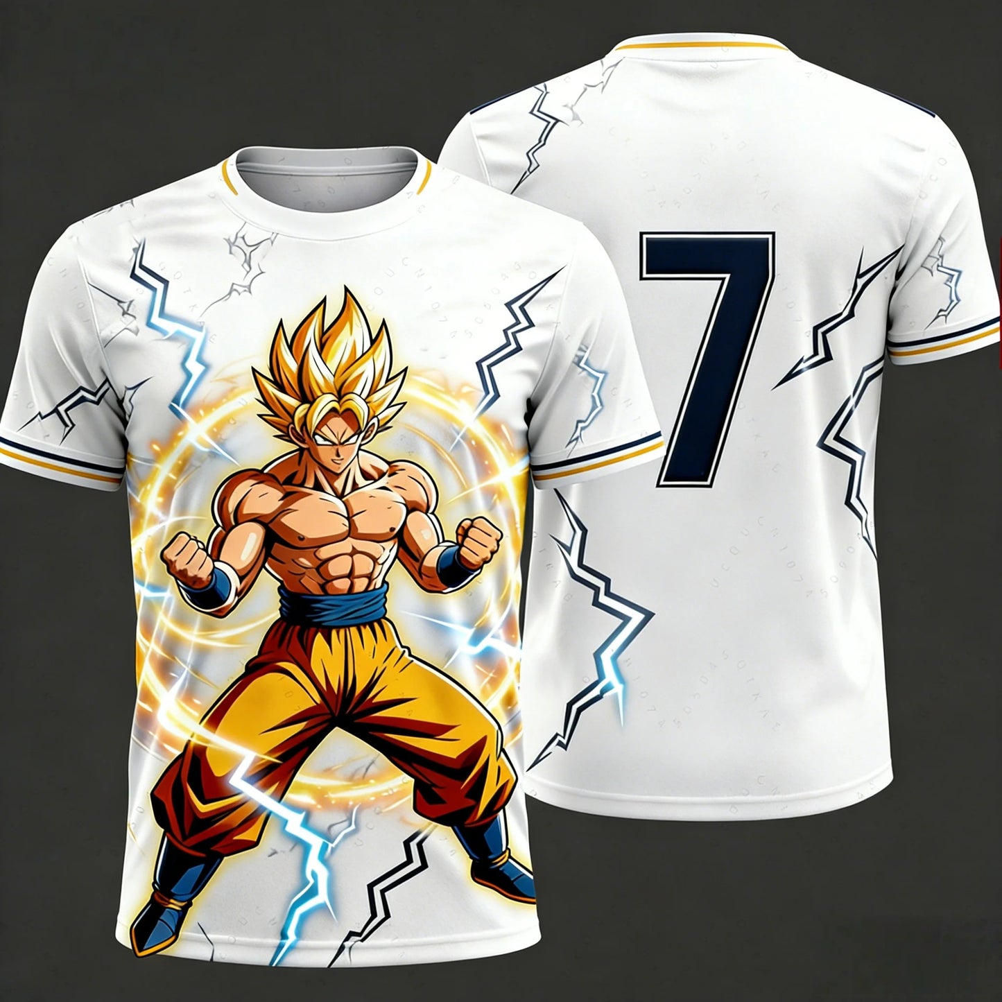 2026 Summer Dragon Ball T-Shirt High Quality 3D Goku Print Oversized Unisex Retro Y2K Anime Football Casual for Men Women Kids