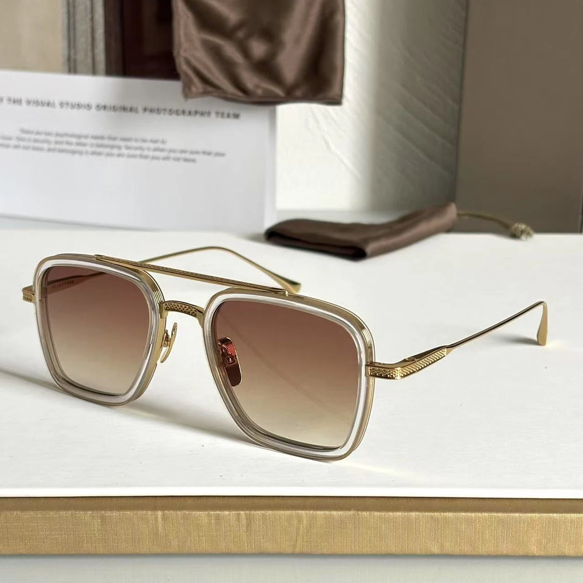 DT FLIGHT 006 Luxury Mens And Womens Sunglasses Top Quality 18K Designer Eyeglasses Acetate UV400