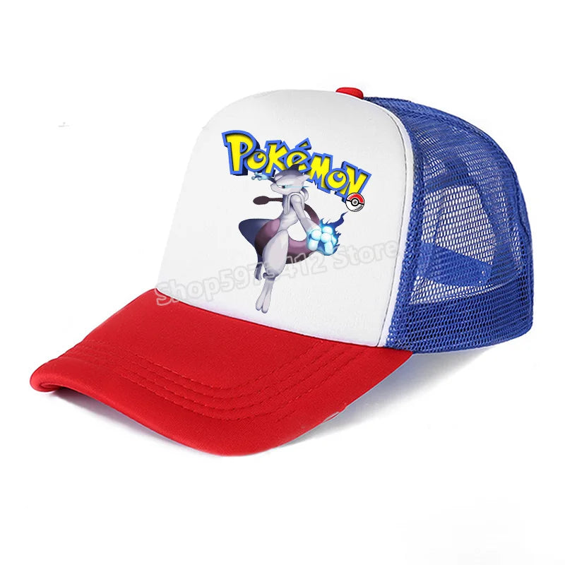 Pokemons Baseball Cap Pikachu Charizard Gengar Anime Peaked Hat Kid Adult Summer Outdoor Sport Hats Boy Casual Fashion Cap Gift