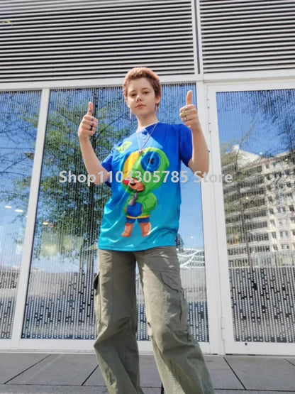 T-shirts Fortnite Anime para Menina, T-shirt Branca para Rapaz, T-shirts Cartoon para Bebé, Camisolas de Verão com Estampado Fofo, Tops de Disfarce
