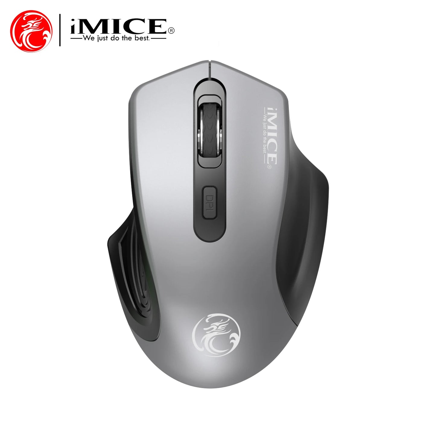 Stille 2.4G USB draadloze muis op batterijen met optische tracking, computermuis met ontvanger, geruisloze muis voor kantoor, laptop, iPad en Mac