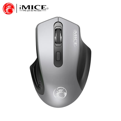 Stille 2.4G USB draadloze muis op batterijen met optische tracking, computermuis met ontvanger, geruisloze muis voor kantoor, laptop, iPad en Mac