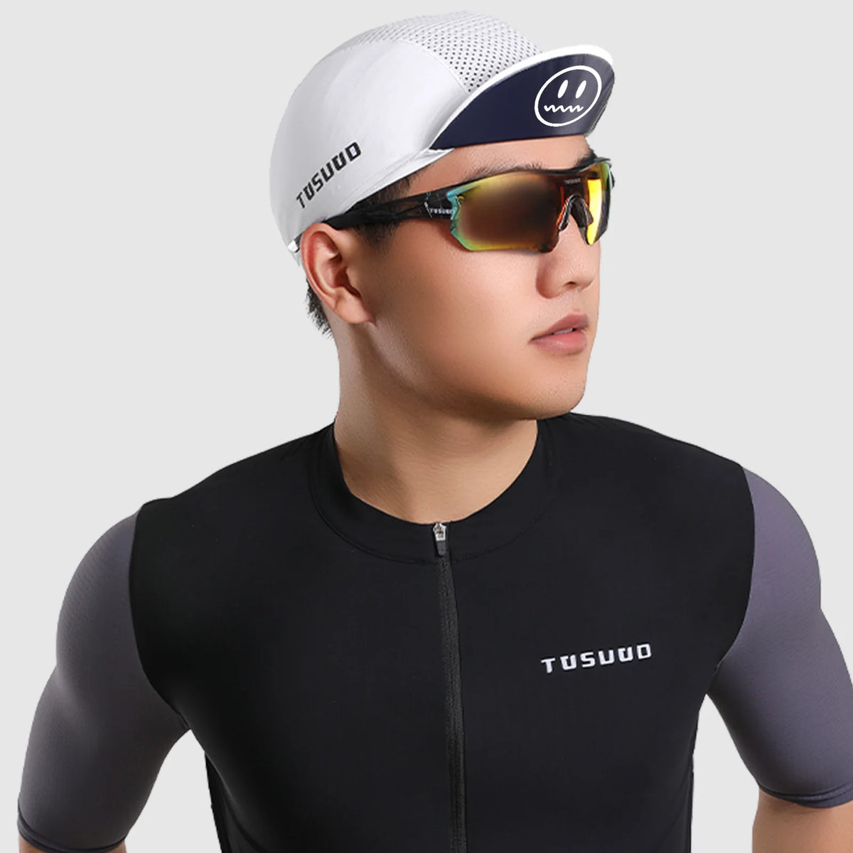 TOSUOD cykelkeps – andningsbar solskyddsprodukt – snabbtorkande – hög elasticitet – personlig keps – unisex – sporttillbehör för utomhusbruk