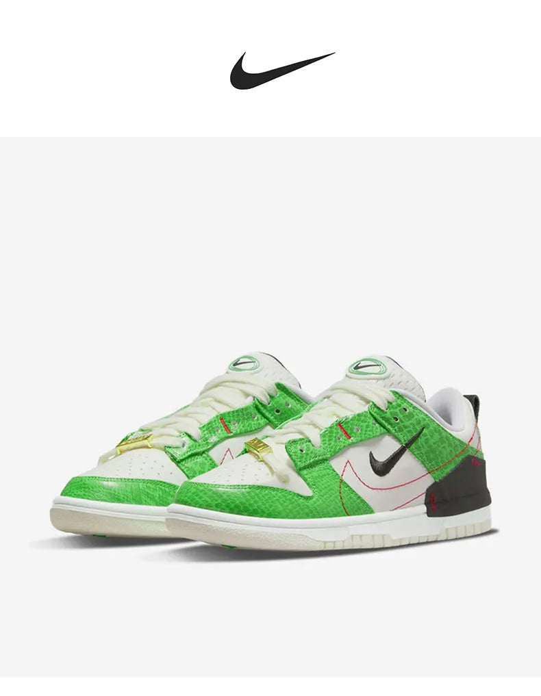 Nike äkta Dunk Disrupt2 Unisex Snake Print Low-Top Retro Sneakers DV1491-101