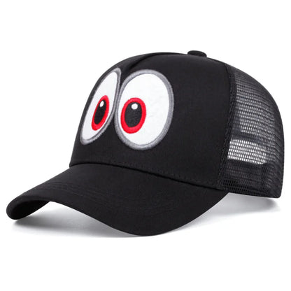 Anime Game Super Luigi Brothers Cosplay Hat Funny Big Eyes Embroidered Baseball Cap Adjustable Duckbill Cap Sun Hat