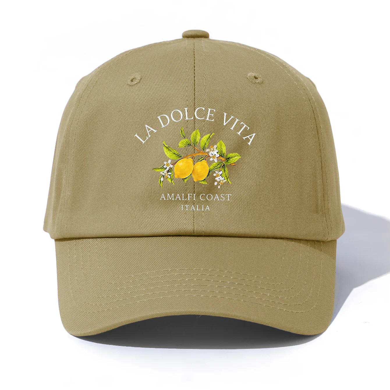 1pc LA DOLCE VITA Print  Baseball Cap for Adults,  Minimalist Retro Style Casual Soft Adjustable Dad Hat, Perfect As Gift