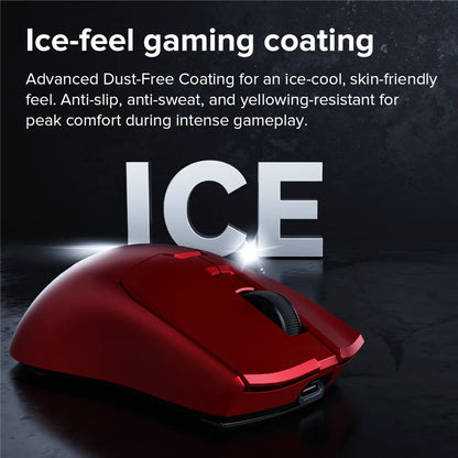 Delux M800mini vezeték nélküli gaming egér, 46g könnyű kivitel, PAW3395/PAW3311, 1KHz lekérdezési frekvencia kis és közepes kezű PC-játékosoknak