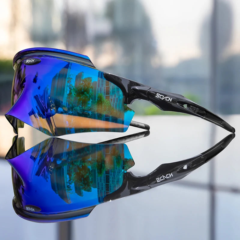 Scvcn Men's Cycling Glasses Outdoor Sport Runing Sunglasses Women MTB Bike Bicycle Goggles Road Riding Fishing Hiking Eyewear
