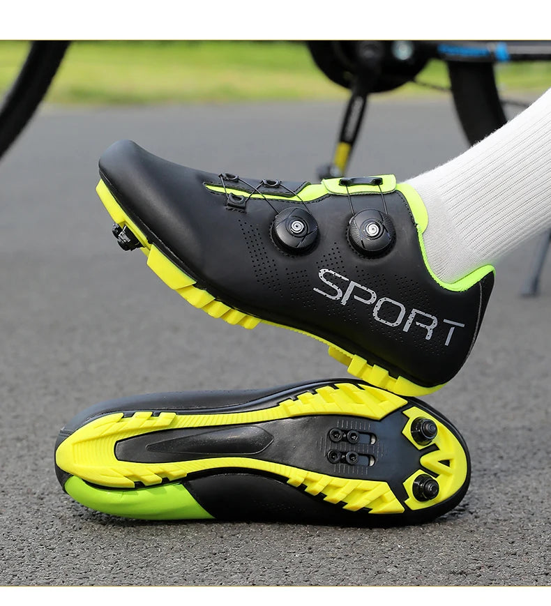 Ténis de ciclismo, sapatos de MTB respiráveis, sapatos de ciclismo de montanha para homem e mulher, sapatos para trilhos, sapatos desportivos para ciclismo de estrada, sapatos de ciclismo com pedais SPD