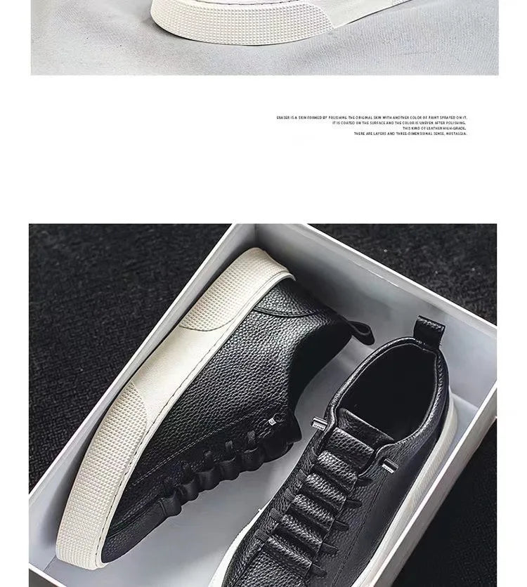Sneakers da uomo, scarpe casual da uomo, ballerine da uomo, zapatillas da uomo, scarpe leggere in pelle PU traspiranti, scarpe da tennis sportive da uomo bianche