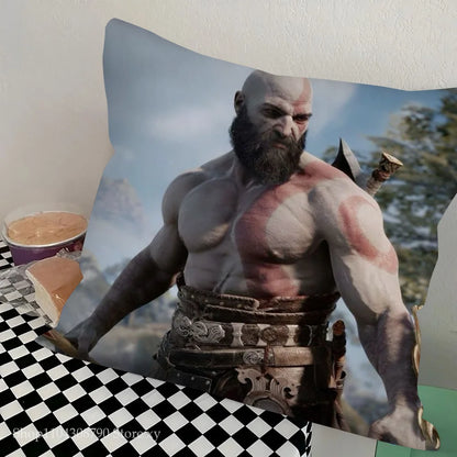 1pc The Last Of Us God Of War Pillow Case Square Bedroom Sofa Leisure Comfort Cushion Car Living Room Home Decoration