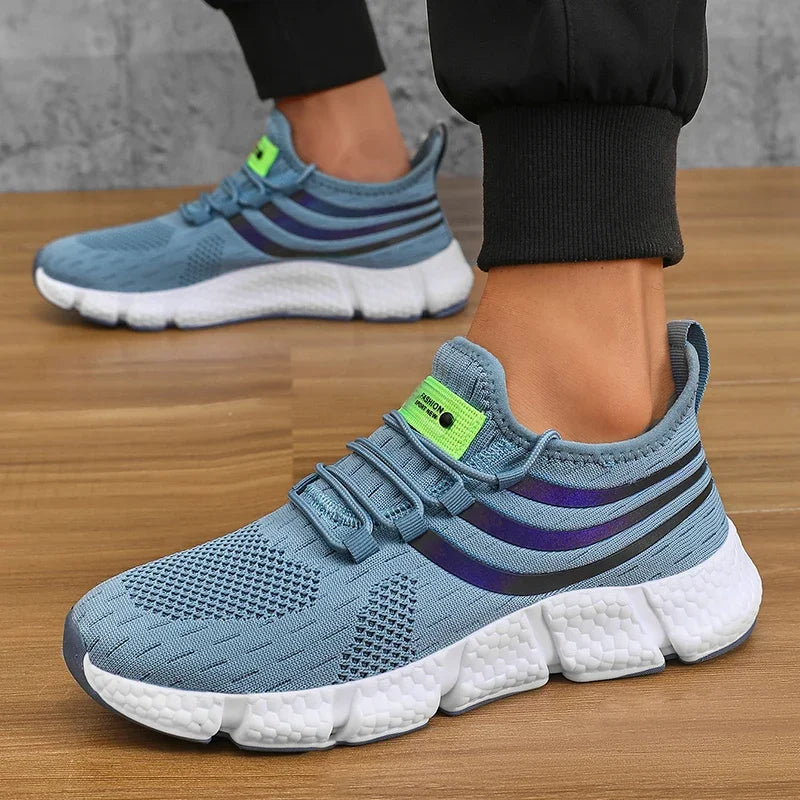 Pantofi sport casual pentru bărbați, adidași ușori și respirabili, antiderapanti, pentru alergare în aer liber, plimbare, tenis și jogging