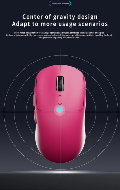 Геймърска Bluetooth мишка, презареждаема Gamer Paw3395, лека ергономична безжична мишка за Esport