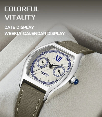 FARASUTE 2024 New 36mm Men's Quartz Watch VH64 Movement Stainless Steel Sports Fashion Sapphire Glass Waterproof Men's Watch