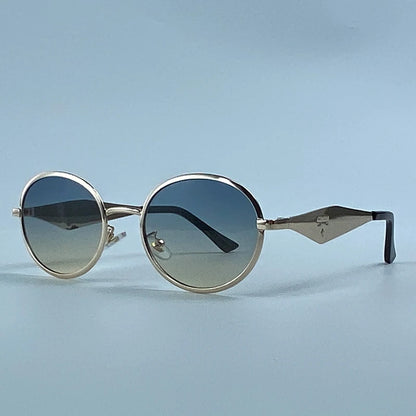Metal Frame Round Punk Photochromic Sunglasses Women 2026 Luxury Brand Designer Steampunk Oval Sun Glasses Outdoor Eyewear Shade
