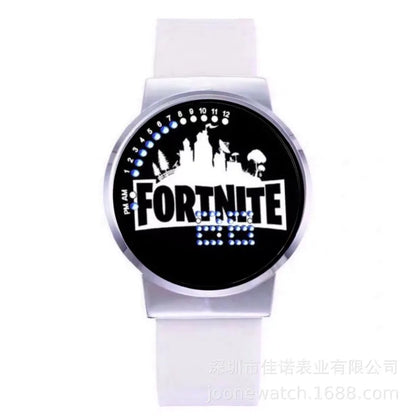 Fortnite часовник със сладък моден Cartoon дизайн, персонализиран Kawaii LED сензорен нощен часовник, ученически електронен часовник, подарък за приятели