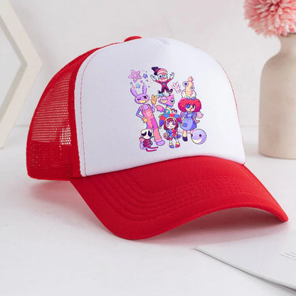 Cartoon The Amazing Digital Circus Baseball Cap for Adult Anime Printed Student Summer Athleisure Adjustable Cute Sun Hat Gift