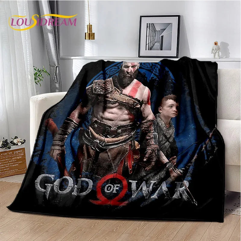 29 Style Kratos God of War Games Cartoon Blanket,Soft Throw Blanket for Home Bedroom Bed Sofa Picnic Travel Office Cover Gifts
