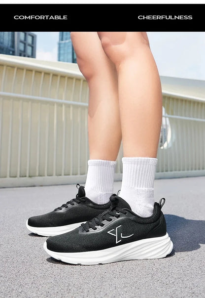 Xtep Women's Running Shoes 2025 Summer New Durability Lightweight Casual Shock-absorbing Breathable Mesh Sneakers 875418110054