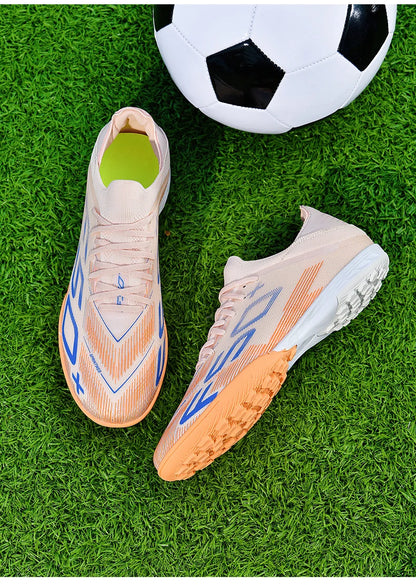 Sapatilhas de Homem Novas com Pitons para Relva, Ténis de Futebol de Alta Qualidade, Chuteiras de Futsal Antiderrapantes para Interior, Modelo Cano Alto para Exterior Mais Vendido