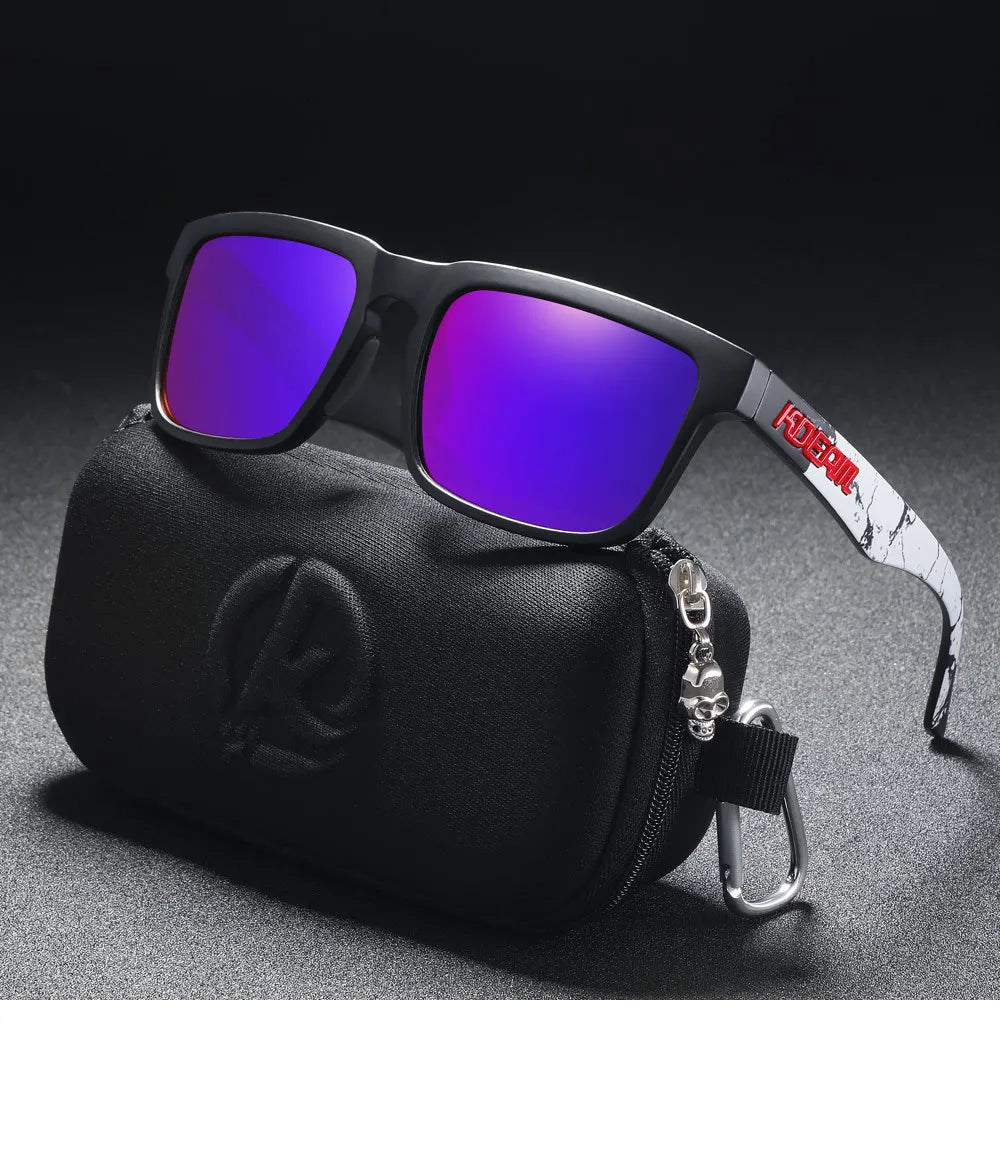 Kdeam High Quality Original Brand Design Polarized Sunglasses for Women Men Fashion Unisex  Trendy Outdoor Eyewear For Couple