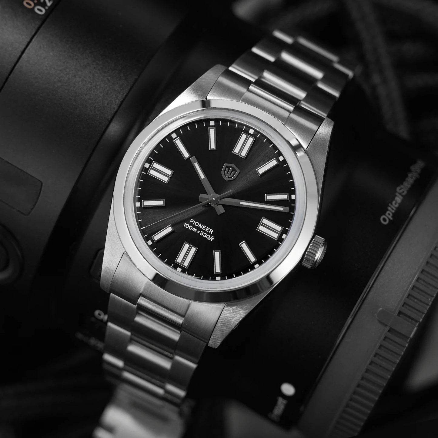 Watchdives WD1016 V3 Quartz Watch 37mm Stainless Steel Case Sapphire Vintage Watch  VH31 Sweep Movemet 100m Waterproof Men Watch