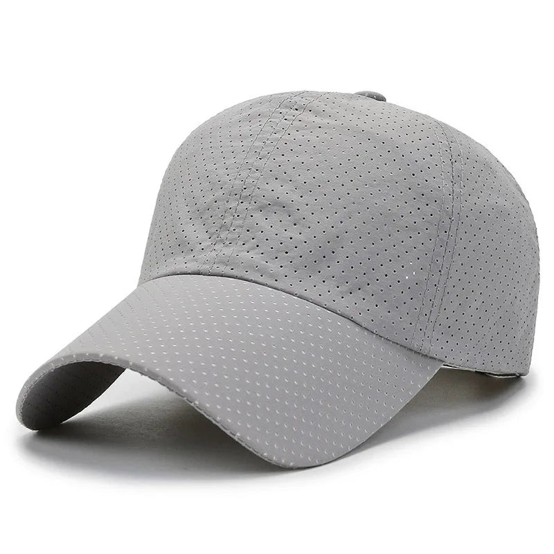Mesh Quick Dry Cap Men Running Sports Baseball Cap Women Golf Tennis Cap Outdoor Jogging Breathable Sun Hat