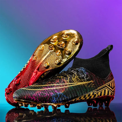 Chaussures de football pour enfants, crampons de football pour garçons et filles, chaussures de sport d'extérieur légères, durables et antidérapantes pour les jeunes