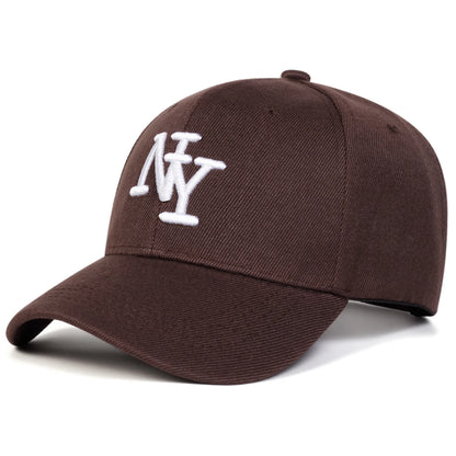 Unisex NY Letter Embroidery Baseball Caps Spring and Autumn Outdoor Adjustable Casual Hats Sunscreen Hat Sports Cap