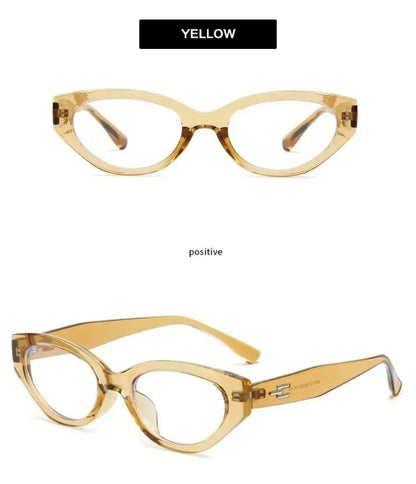 EYORA Vintage Cat Eye Reading Glasses Women Anti Blue Ray Myopia Eyewear Photochromic Progressive Prescription Optical Glasses